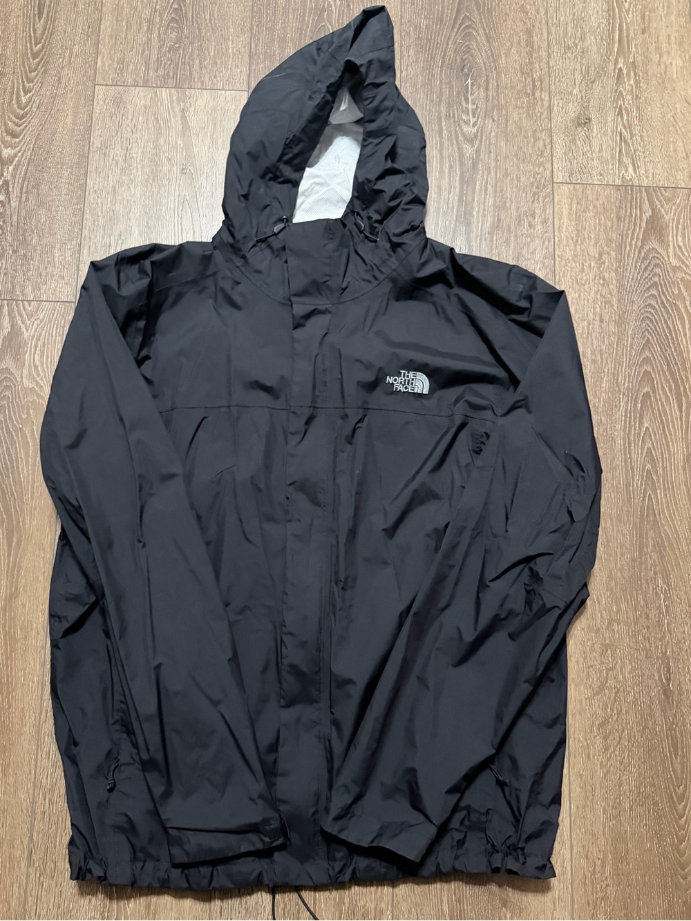 The North Face Black Hooded Rain Jacket